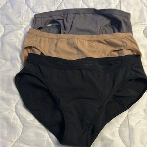 Hanes Black and Tan Briefs Classic Cotton Comfort
